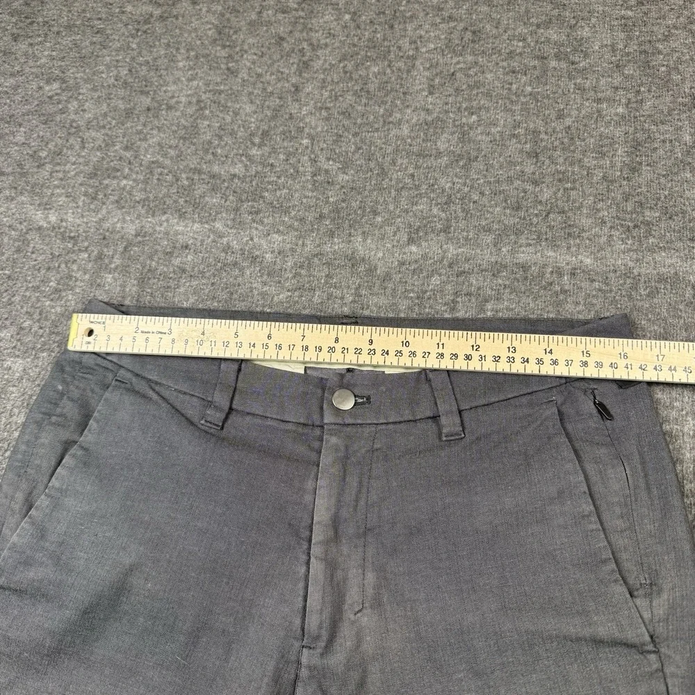 Lululemon Commission Pant Mens 32x29 Gray Slim Oxford Stretch Chino Work Travel